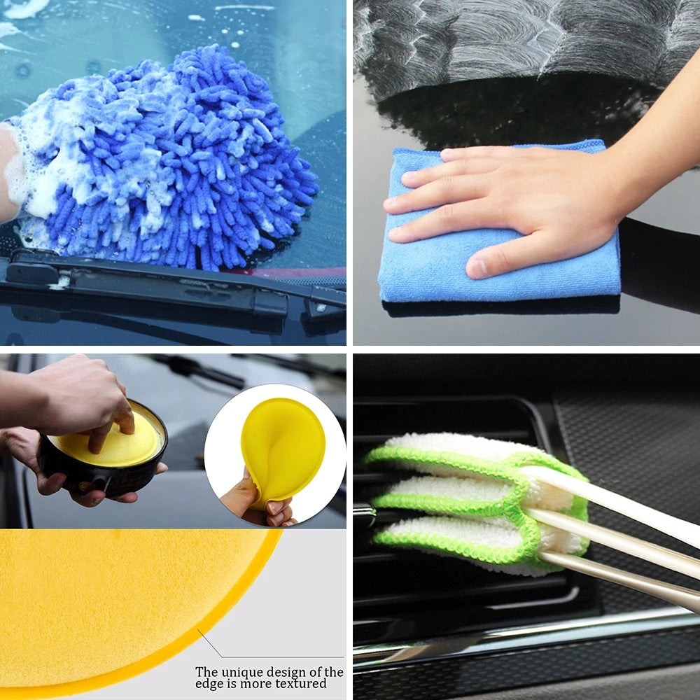 Car Cleaning Brush Set | Detailing Brush Kit | LXB Auto