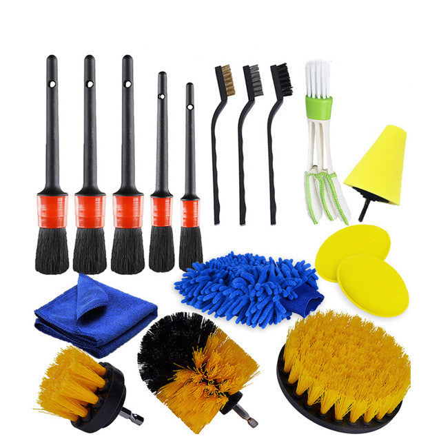 Car Cleaning Brush Set | Detailing Brush Kit | LXB Auto